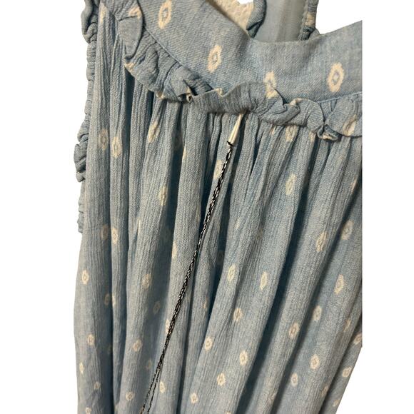 MISA Los Angeles Tassel Blue Maxi Tassle‎ Small Sundress Spring - Picture 9 of 11